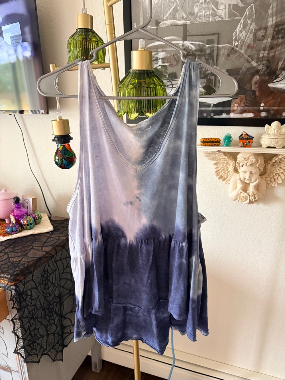 American Eagle Tie Dye Women’s Flowy Tank Top size XL